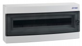 Cofret aparent, 24 UH, 1 rand, usa transparenta, IP40