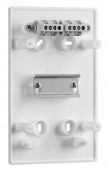 Cofret aparent, 4 UH, 1 rand, usa transparenta, IP40