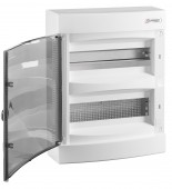 Cofret combi-media cu montaj mural, 2 randuri, 12 module