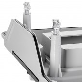 Cofret mural, 1rand, 18 UH (module), transparent IP65