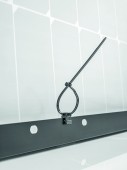 Colier cu clips 4.5x200mm negru