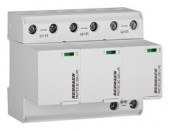 Comb. arrester 3+0 TNC,ClassI+II(B+C), 300V,25kA, pluggable