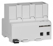 Comb. arrester 3+0 TNC,ClassI+II(B+C),300V,25kA+RC,pluggable