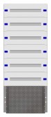 Combination Distributor Modular chassis 440mm 24HU, complete