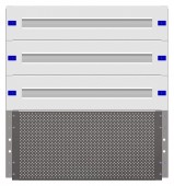 Combination Distributor Modular chassis 640mm 15HU, complete