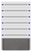 Combination Distributor Modular chassis 640mm 24HU, complete