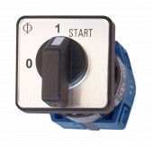 Comutator „0-1-START” cu fix. centrala, 1-pol/20 A