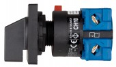 Comutator „0-1-START” cu fix. centrala, 1-pol/20 A