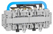Comutator 1-0-2, 4P, 125A, Modular, IP40, cont. aux. inc