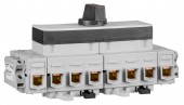 Comutator 1-0-2, 4P, 125A, Modular, IP40, cont. aux. inc