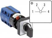 Comutator 1-2-3-4, 1pol, 10A