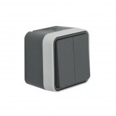 Comutator aplicat 10A IP55 gri cubyko – HAGER | WNC042