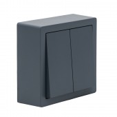Comutator aplicat gri grafit Leto - LEZARD