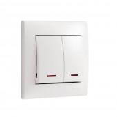 Comutator LED 10A alb Luca – LEZARD