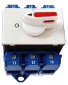 Comutator modular 0-1, gri, 3-poli, 25A, 7,5kW