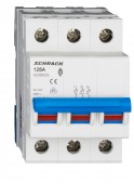 Comutator principal modular 125A, 3-poli