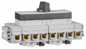 Comutator R-0-G, 4P, 100A, Modular, IP40, cont. aux. inc