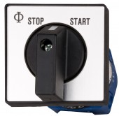 Comutator „STOP-START” cu revenire fix. centrala, 1-pol/20 A