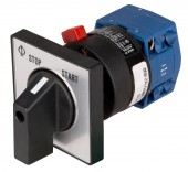 Comutator „STOP-START” cu revenire fix. centrala, 1-pol/20 A
