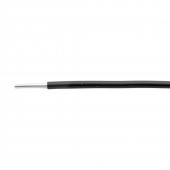 Conductor rigid aluminiu, AFY 4mm², negru – colac 100m