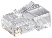 Conector tata RJ45 UTP 8P8C pentru cablu plat
