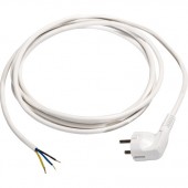 Connection cable 1.0mm², 1.5m with angle plug, white