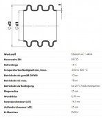 Copex din otel inoxidabil DN20, A4, 1.4404 grosime 0,3 mm
