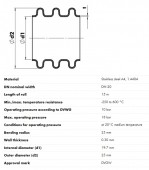 Copex din otel inoxidabil DN20, A4, 1.4404 grosime 0,3 mm