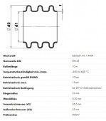 Copex din otel inoxidabil DN25, A4, 1.4404 grosime 0,3 mm