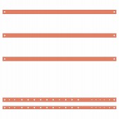 Copper rail 40/10 5 poles, for Outgoingfield 1200mm