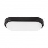 Corp BAT LED Colt Rotund Negru IP65 12W 4000K Dispersor Opal - NOVELITE