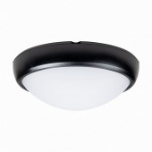 Corp BAT LED Oval Negru IP65 12W 6400K Dispersor Opal - NOVELITE
