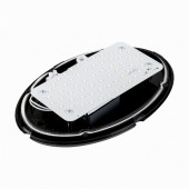Corp BAT LED Oval Negru IP65 12W 6400K Dispersor Opal - NOVELITE