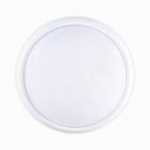 Corp BAT LED Rotund mare Alb IP65 12W 6400K Dispersor Opal - NOVELITE