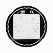 Corp BAT LED Rotund mare Negru IP65 12W 6400K Dispersor Opal - NOVELITE