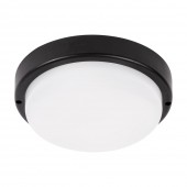 Corp BAT LED Rotund mic Negru IP65 12W 6400K Dispersor Opal  - NOVELITE