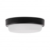 Corp BAT LED Rotund mic Negru IP65 18W 6400K Dispersor Opal - NOVELITE