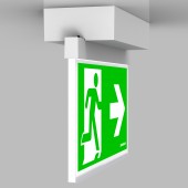 Corp de iluminat autonom AM LED 3h 230V AC aparent