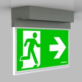 Corp de iluminat autonom AM LED 3h 230V AC aparent