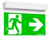 Corp iluminat de siguranta LED K9, alb, autotest, 230VAC