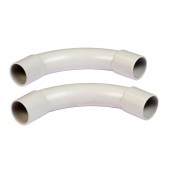 Cot îmbinare 90gr pentru tub rigid Ø20mm alb – COURBI | 39-21008-020
