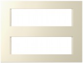 Cover frame 2x7M, ivory