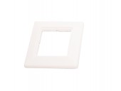 Cover Plate Single for Data Outlets 80x80mm white RAL 9010