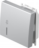 Cover with lens and bell icon 2M, silver
