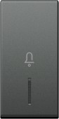 Cover with lens and doorbell icon 1M, anthracite