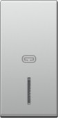 Cover with lens and heating icon 1M, silver