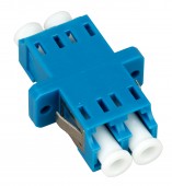 Cupla LC Duplex,Plastic,Singlemode,zirc.,flansa,albstr.,ECO