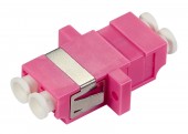 Cuplor FO LC-Duplex, Plastic, OM4, ceramic, flansa