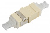 Cuplor FO LC-Duplex,Multimode,fosfor-bronz,fara flansa,gri