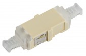 Cuplor FO LC-Duplex,Multimode,fosfor-bronz,fara flansa,gri